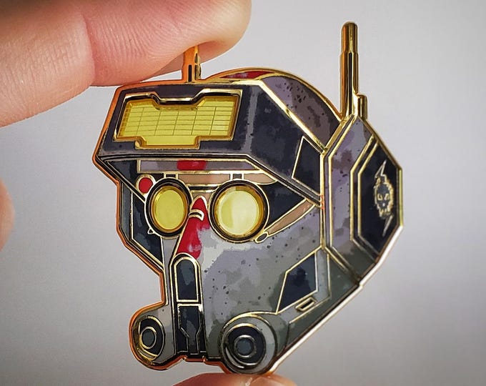 Featured listing image: Tech Helmet enamel Pin