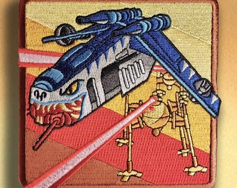 Republic Gunship Tiger Shark Embroidered Patch