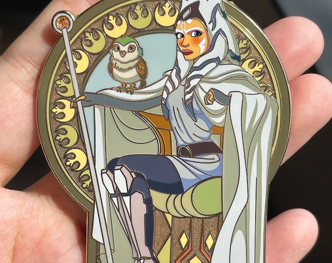 Featured listing image: Ahsoka the White with Morai Owl pin