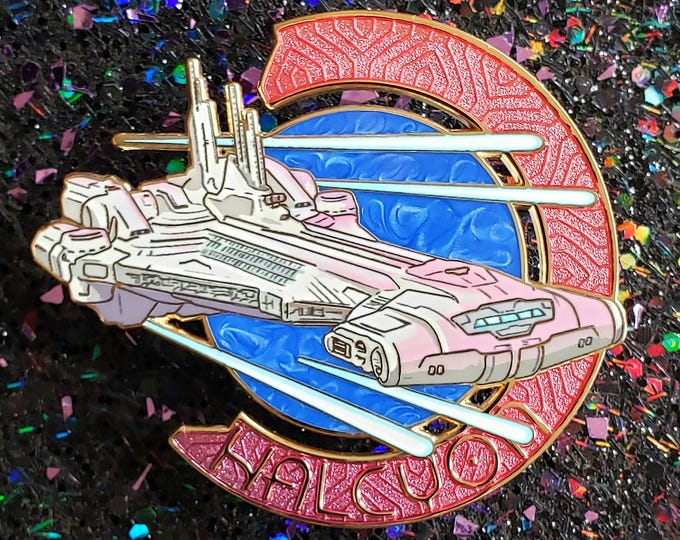 Featured listing image: Halcyon Galactic Starcruiser Premium Enamel Pin