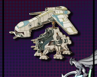 AT-TE Transport Dropship Enamel Pin