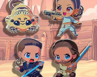 Chibi Attack of the Clones pins