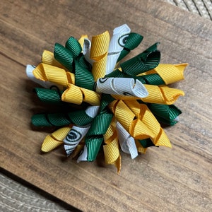 Green Bay Packers inspired Hairbow... NFL inspired Hairbow