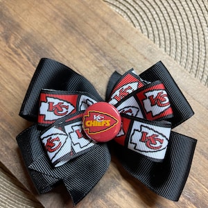 Kansas City Chiefs inspired Hairbow ... NFL Hairbow