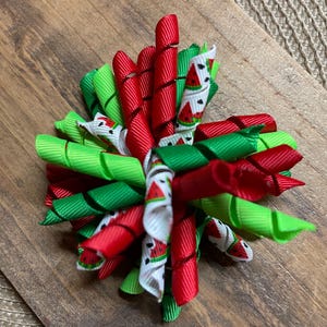 Watermelon Korker Hairbow...Summer Hairbow