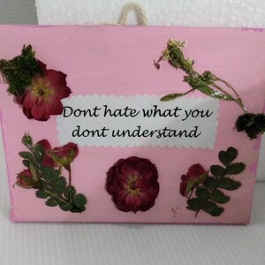 Wall Hanging, Plaque, Quote
