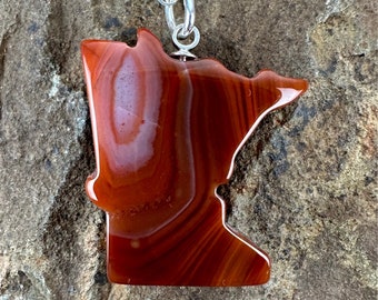 Lake Superior Agate Necklace - One of a kind