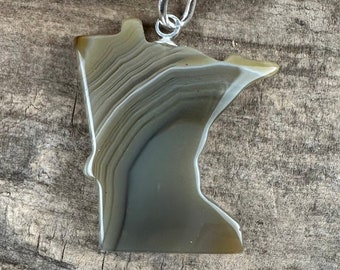 Lake Superior Agate Necklace - One of a kind