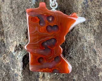 Lake Superior Agate Necklace - One of a kind