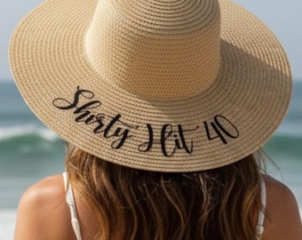 Bachelorette Party Beach Hat | Bride Sun Hat
