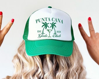 Beach Bachelorette Trucker Hats | beach Birthday Hat | Beach Bachelorette or Birthday party favors | Jamaica, Punta Cana | Palm Springs