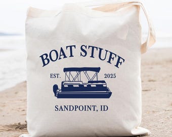 Lake Tote bag. Custom Bachelorette or Birthday Bag. Family Vacation Gifts.