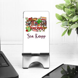 Spanish Teacher Phone Stand. Spanish Teacher gift. Personalized Spanish Teacher Present!