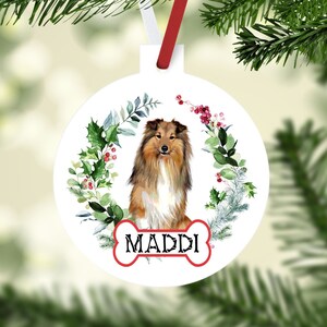 Shetland Sheepdog Ornament. Custom Sheltie Ornament. Personalized Sheltie Dog Ornament. Perfect Shetland Sheepdog Gifts! Sheltie custom gift
