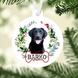 Black Lab Ornament. Personalized Black Lab Gift! Labrador Retriever Ornament. Black Lab Gifts! Black Lab Mom gift! Black Lab Rescue