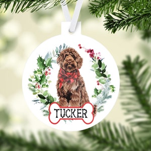 Doodle Ornaments. Personalized Gift for the Labradoodle! Chocolate Doodle Ornament. Custom Doodle Gifts! Doodle Mom gift!