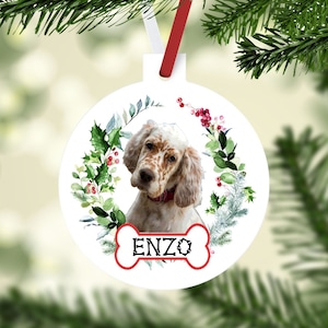 English Setter Ornament Etsy