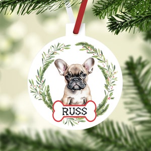 French Bulldog Ornament. Personalized Gift for the Frenchie lover! French Bulldog Ornament. Frenchie Gifts! French Bulldog Mom gift!