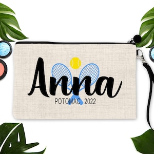 Tennis Personalized Make Up bag. Custom Tennis theme bag. Tennis coach! Personalized Tennis Make up Bag. Tennis Team Gift! Tennis Mom Gift.