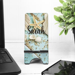 Beach Lover Phone Stand. Custom Phone Stand, Personalized Phone stand. Beach themed gift. Beach Party favors! Teacher, Mother, Sister gift!