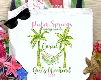 Palm Springs Beach Party Favors! Custom Bachelorette or Girls Weekend Gifts.