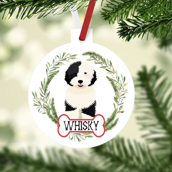 Doodle Ornaments. Personalized Gift for the Doodle lover! Bernedoodle Ornament. Custom doodle Gifts! Doodle Mom gift! Sheepadoodle!