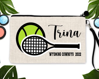 Tennis Personalized Make Up bag. Custom Tennis theme bag. Tennis coach! Personalized Tennis Make up Bag. Tennis Team Gift! Tennis Mom Gift.