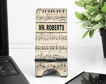 Music Teacher Phone Stand. Personalized Musician present!