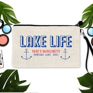 Lake Life Party bag. Lake Bachelorette or Girls Weekend Favors. Lake Birthday Favor bags. Lake trip bags!  21 30 40 50 60 birthday Bags!