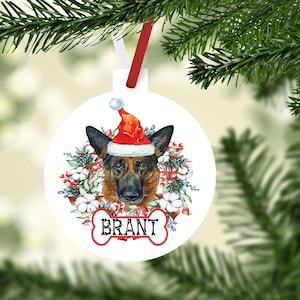 German Shepherd Ornaments. Custom German Shepherd Gift. Personalized Gift for the German Shepherd  lover! German Shepherd Mom gift!