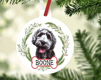 Black Doodle Ornaments. Personalized Gift for the Labradoodle lover! Golden Doodle Ornament. Custom Doodle Gifts! Doodle Mom gift!