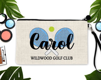 Paddle, Platform tennis bag. Personalized Paddle Tennis Gift.