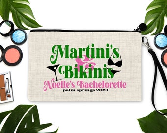Martinis and Bikinis Party bag. Martini Bachelorette or Girls Weekend Favors. Beach Party favors. Palm Spings Favors!