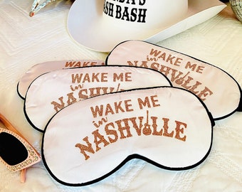Nashville Sleep Mask! Nashville Bachelorette or Birthday party FAVORS.