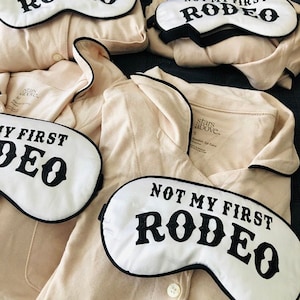 Rodeo Sleep Mask! Nashville Bachelorette or Birthday party FAVORS. Nashville or Austin hangover bag swag! Nashville Birthday .