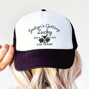 Vegas Trucker Hat | Vegas party Hats | Birthday Party Hat | Custom Vegas |  Bride Hat | Vegas Trucker Hats