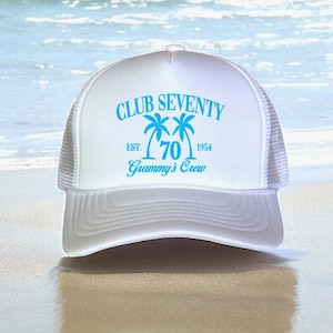 Birthday Trucker Hats | beach Birthday Hat |Social Club Birthday party favors | 21 30 40 50 60 70 | 21st Birthday | 30th birthday