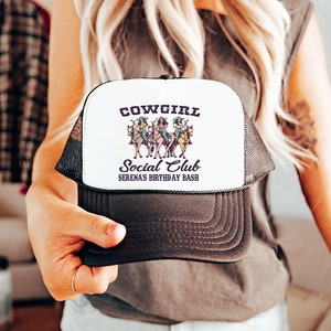 Cowgirl Trucker Hats | Nashville Bachelorette party Hats | Nashville trucker Hat | Austin Party Hats | Nashville party favors \ Nash Bash