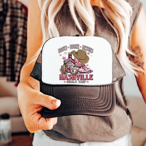 Cowgirl Trucker Hats | Nashville Bachelorette party Hats | Nashville trucker Hat | Austin Party Hats | Nashville party favors \ Nash Bash