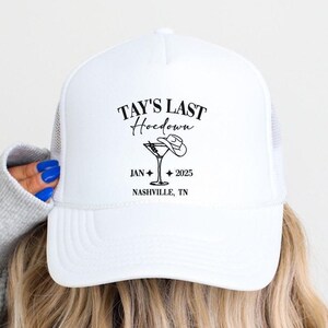 Cowgirl Party Hat | Nashville Bachelorette Trucker Hats | Birthday Trucker Hats | Austin party hats | last rodeo | last hoedown | last ride