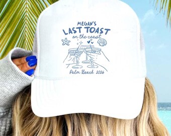 Custom Party Trucker Hat | Beach Birthday, Bachelorette Party Favor