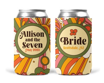 Retro Seventies Party Favors. 70s theme 40 50 60th Birthday gifts. Custom Bachelorette Favors.