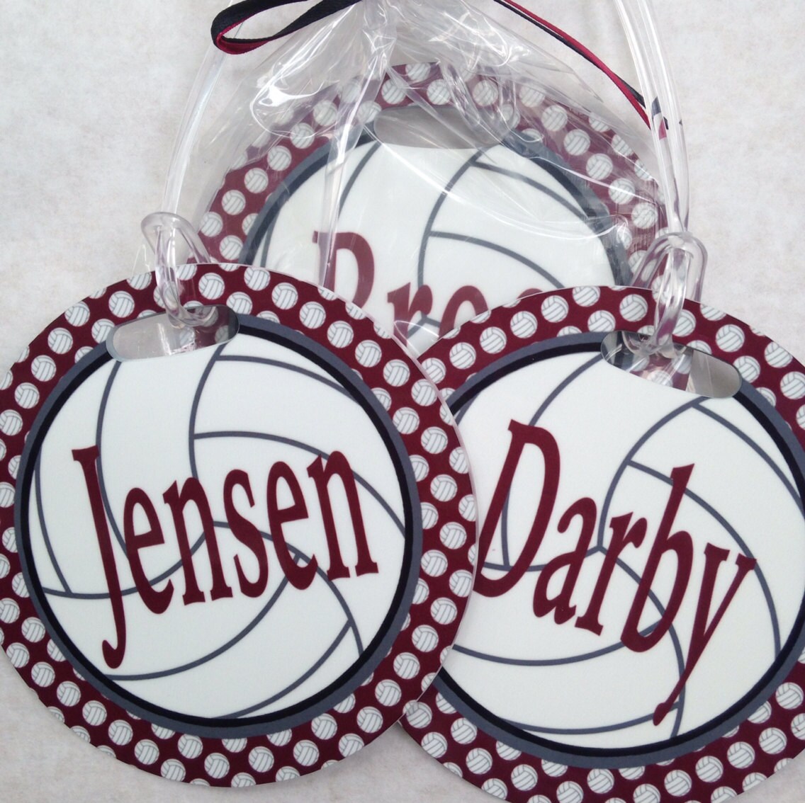 Personalized Volleyball Bag Tag. Perfect Volleyball Player Etsy