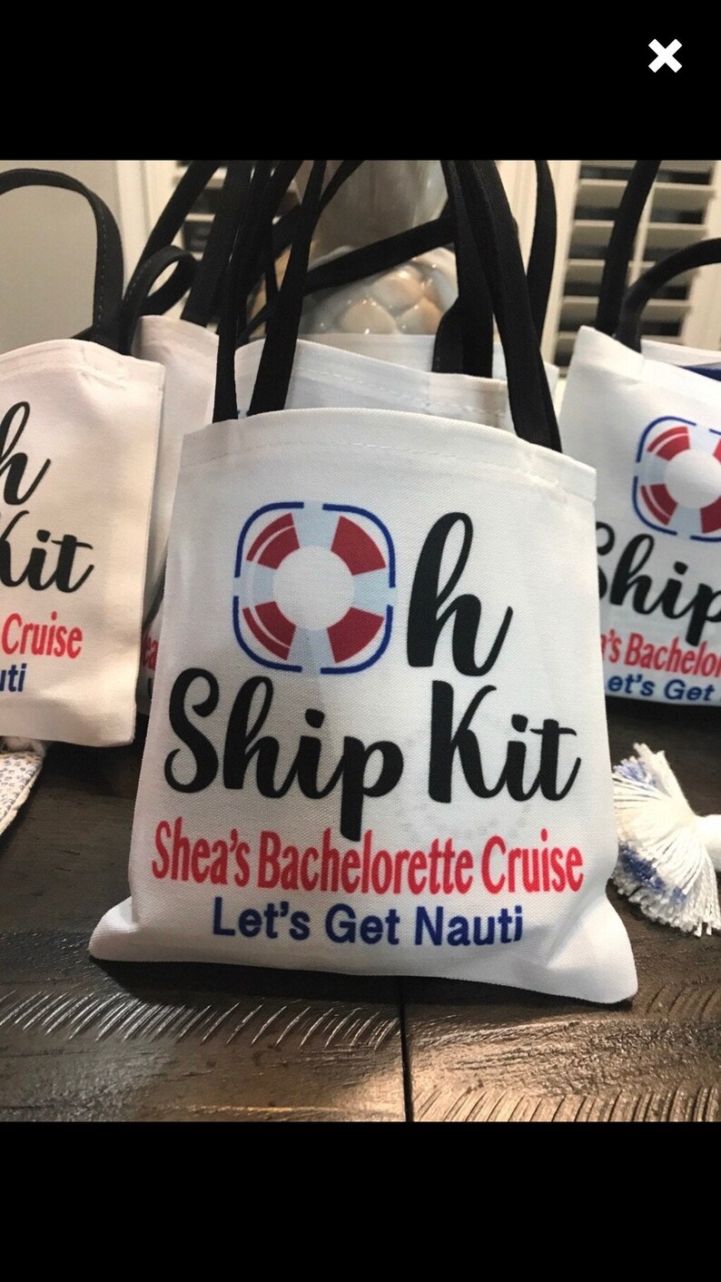 Oh Ship Nautical Hangover Recovery Bags. Cruise Vacation - Etsy