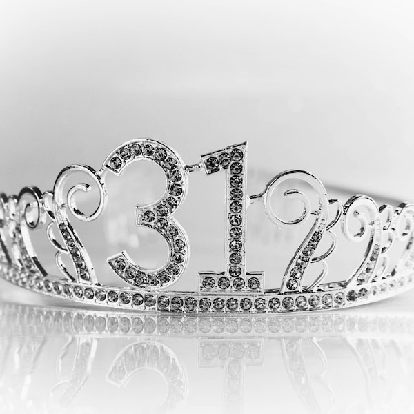 31st Birthday tiara, Birthday Headband, 31 Birthday Party Tiara, 31st Birthday Crown, 31st Birthday Party Decoration, 31 birthday gift!