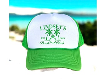 Social Club Trucker Hats | Bachelorette Party Hat | Beach Bachelorette favors |