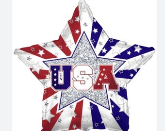 USA Balloon | 19" Fourth of July Decoration | Large 250 Party Balloon
