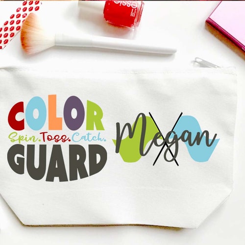 Color Guard Personalized Make up Bag. Custom Flag Core Bag. Etsy