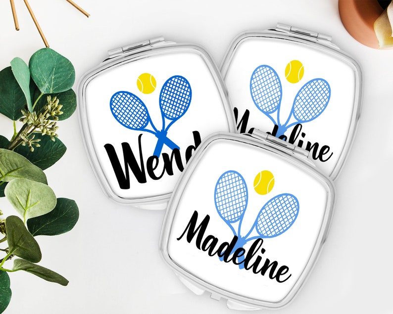 Tennis Team Gift Tennis Party Favor Tennis Make up Mirror Etsy