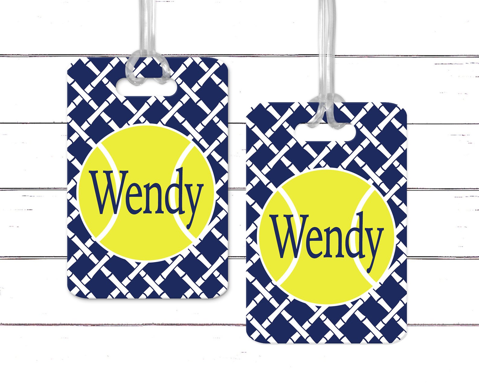 Custom Tennis Bag Tag. Monogrammed Tennis Gift. Tennis Team Etsy